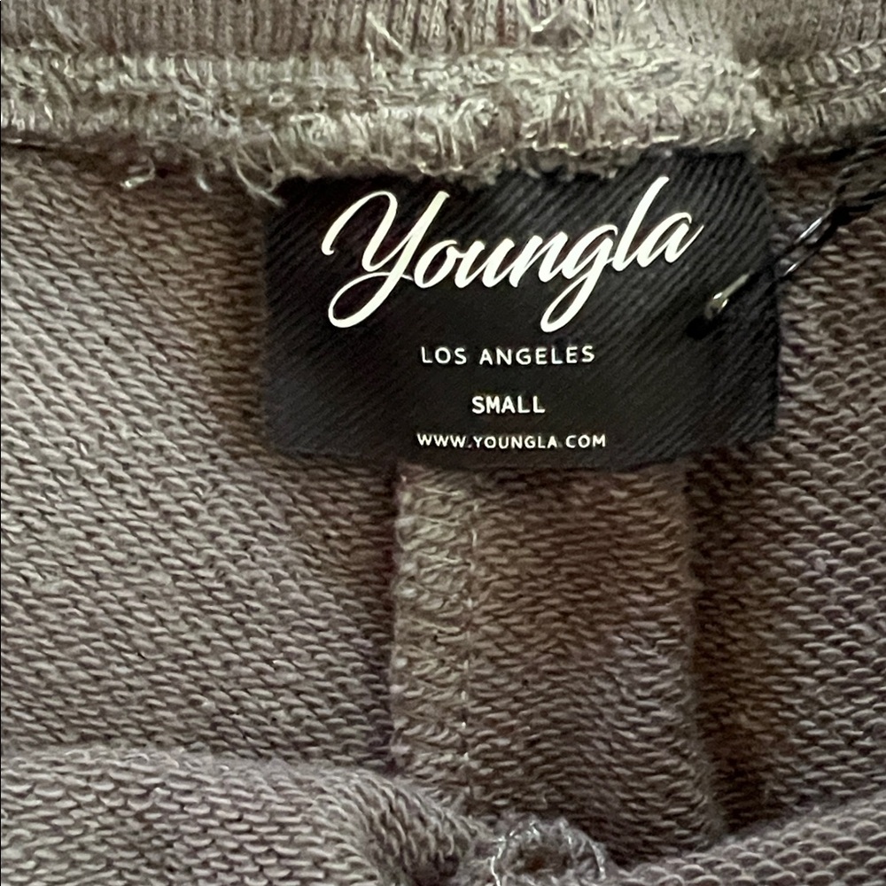 YoungLA Charcoal Women's Athletic Shorts - Picture 3 of 4